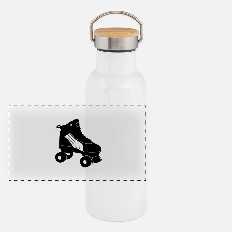 Panorama Thermosflasche mit Bambusdeckel