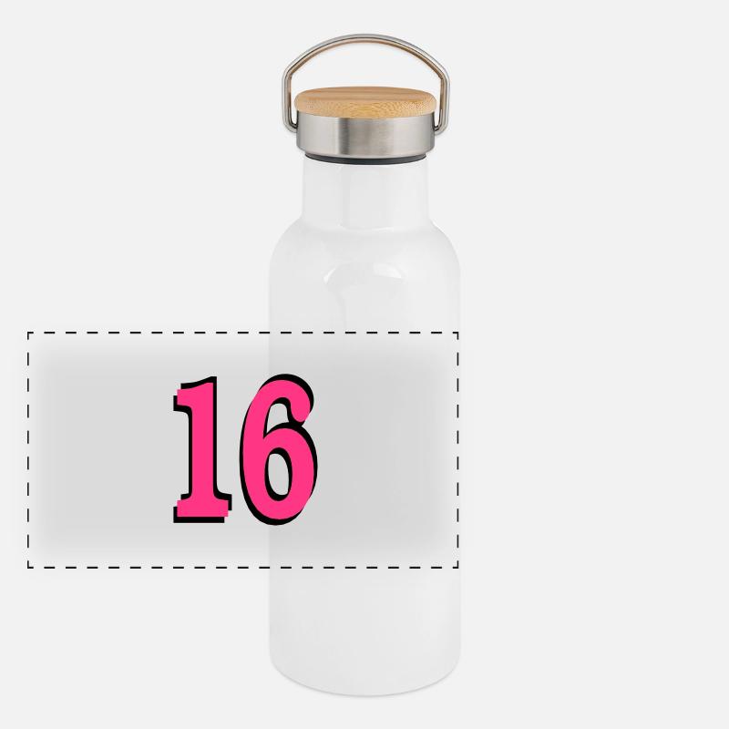 16th Birthday Panoramic Thermal Bottle with Bamboo Lid