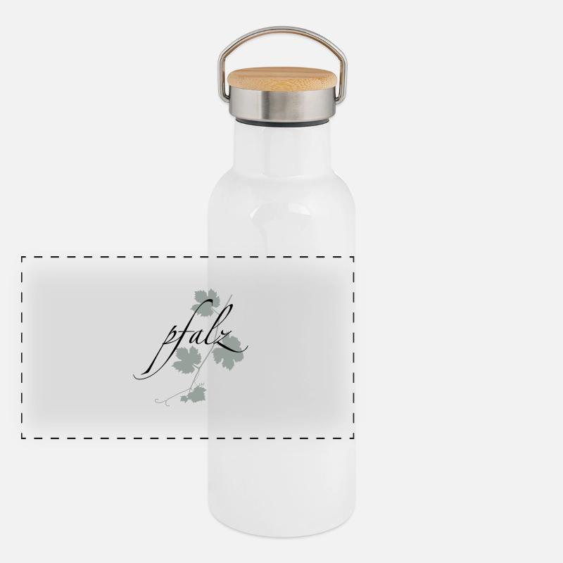 Palatinat Gourde isotherme avec bouchon en bambou