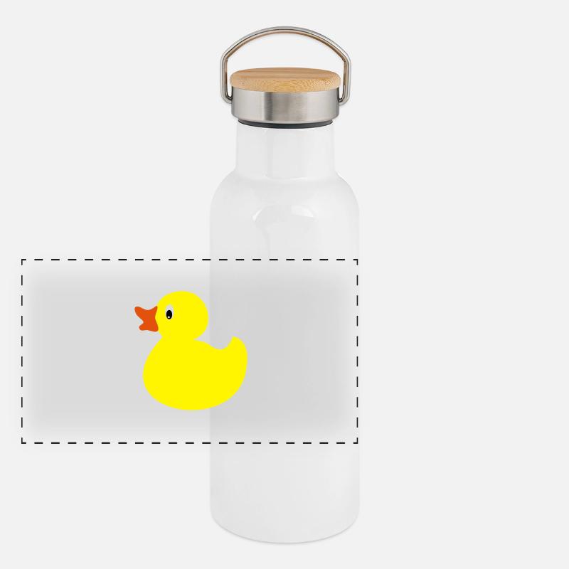 rubber duck Panoramic Thermal Bottle with Bamboo Lid
