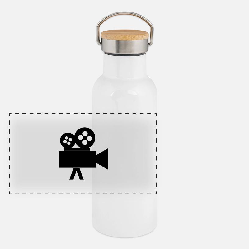 Caméra Gourde isotherme avec bouchon en bambou