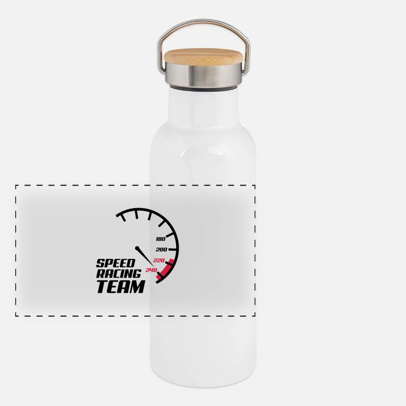 Panorama Thermosflasche mit Bambusdeckel