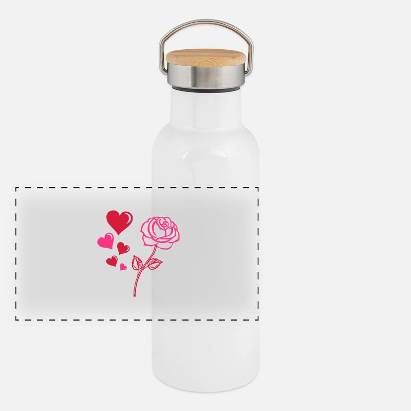 rose_love_02 Panoramic Thermal Bottle with Bamboo Lid