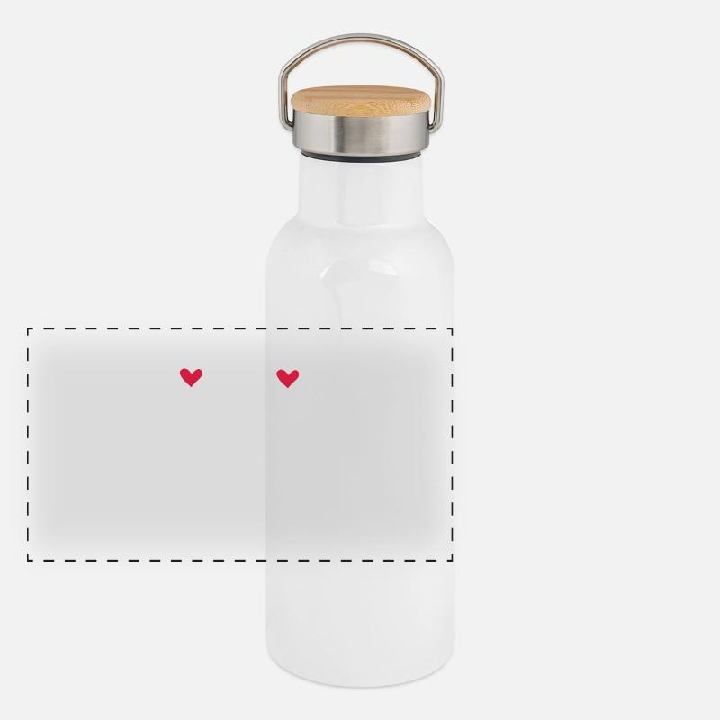 amour Gourde isotherme avec bouchon en bambou