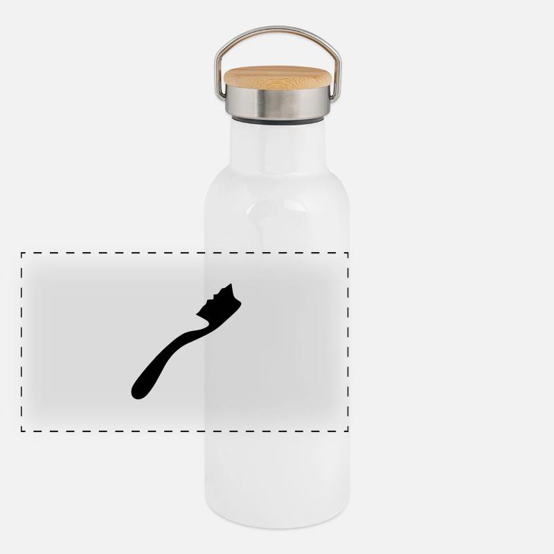 Toothbrush Panoramic Thermal Bottle with Bamboo Lid