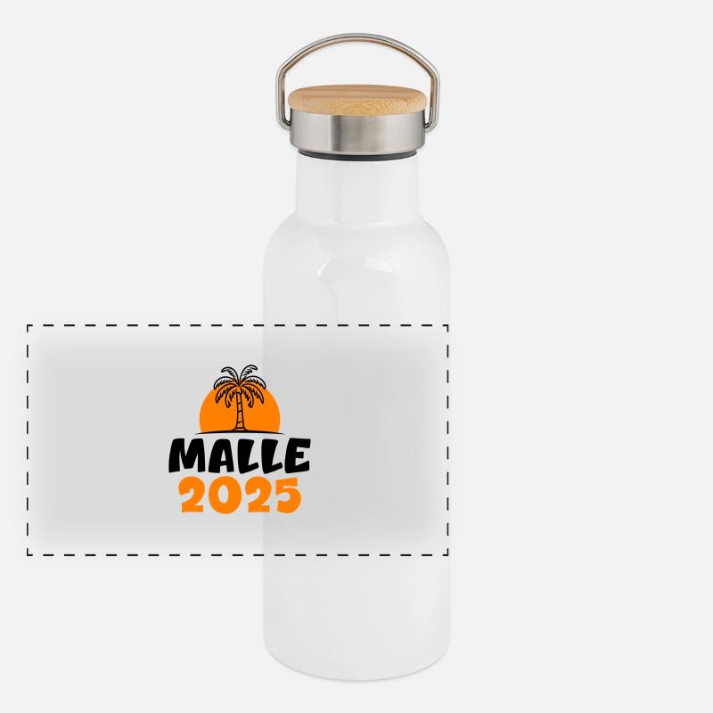 Malle 2025 Panorama Thermosflasche mit Bambusdeckel