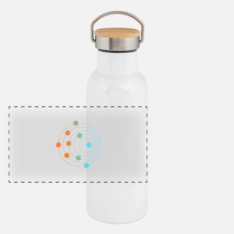 Effet Doppler Gourde isotherme avec bouchon en bambou