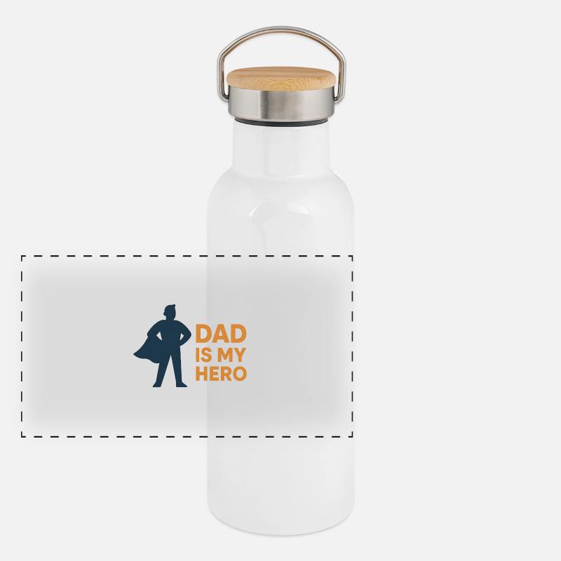 Vaterheld Cape Motiv Panorama Thermosflasche mit Bambusdeckel