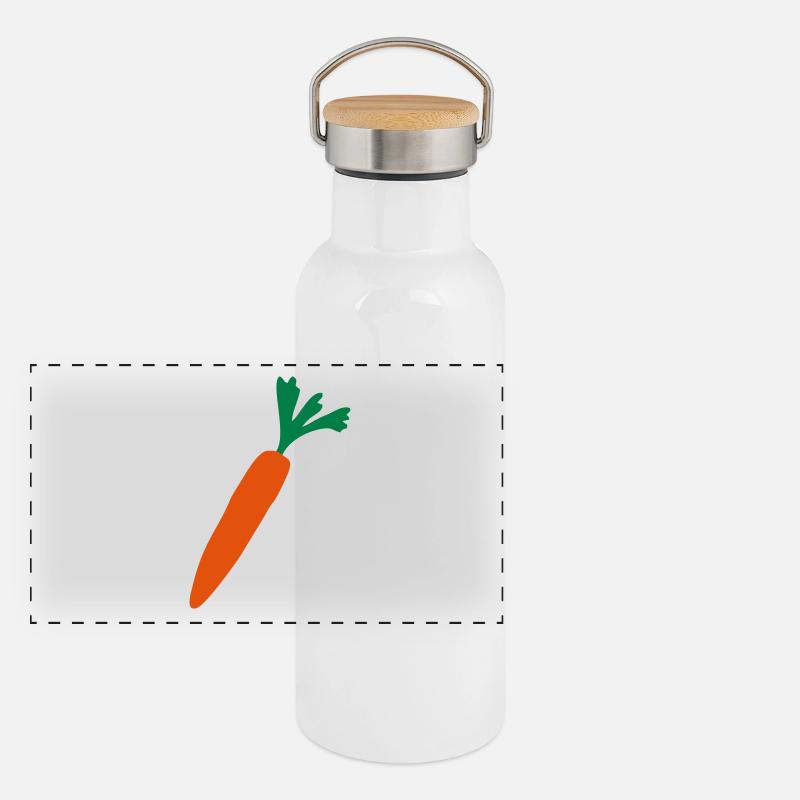 Panorama Thermosflasche mit Bambusdeckel