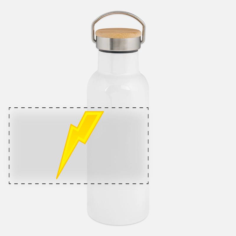 Panorama Thermosflasche mit Bambusdeckel