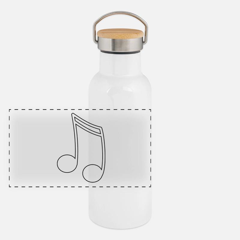 musique Gourde isotherme avec bouchon en bambou