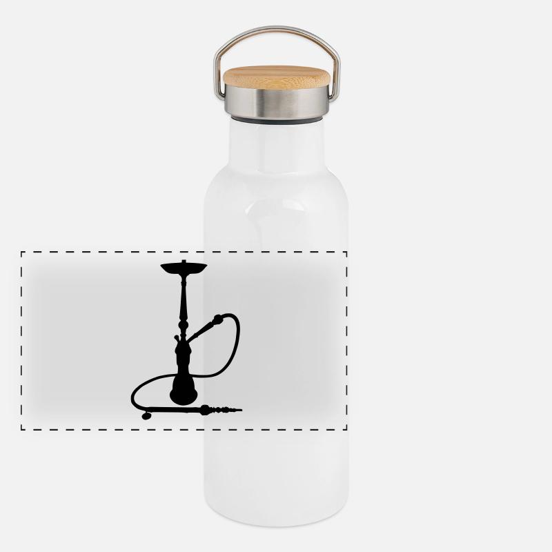 Chicha avec tuyau Gourde isotherme avec bouchon en bambou