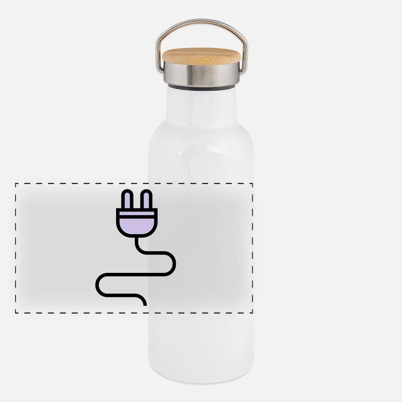 Power cable, plug Panoramic Thermal Bottle with Bamboo Lid