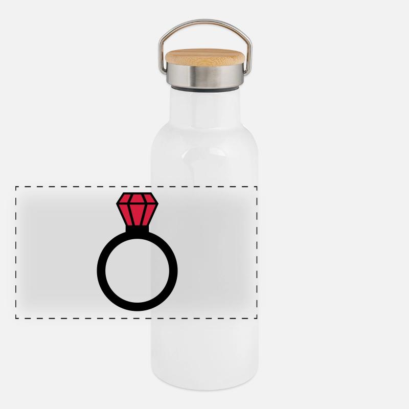 Ring Panoramic Thermal Bottle with Bamboo Lid