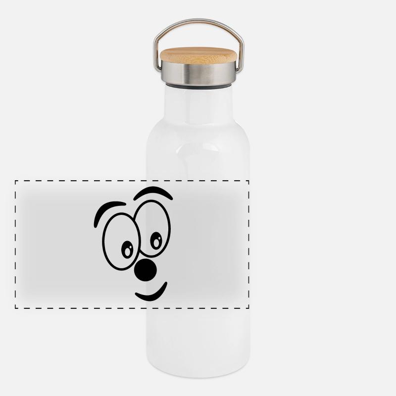 Humor. Funny Panoramic Thermal Bottle with Bamboo Lid
