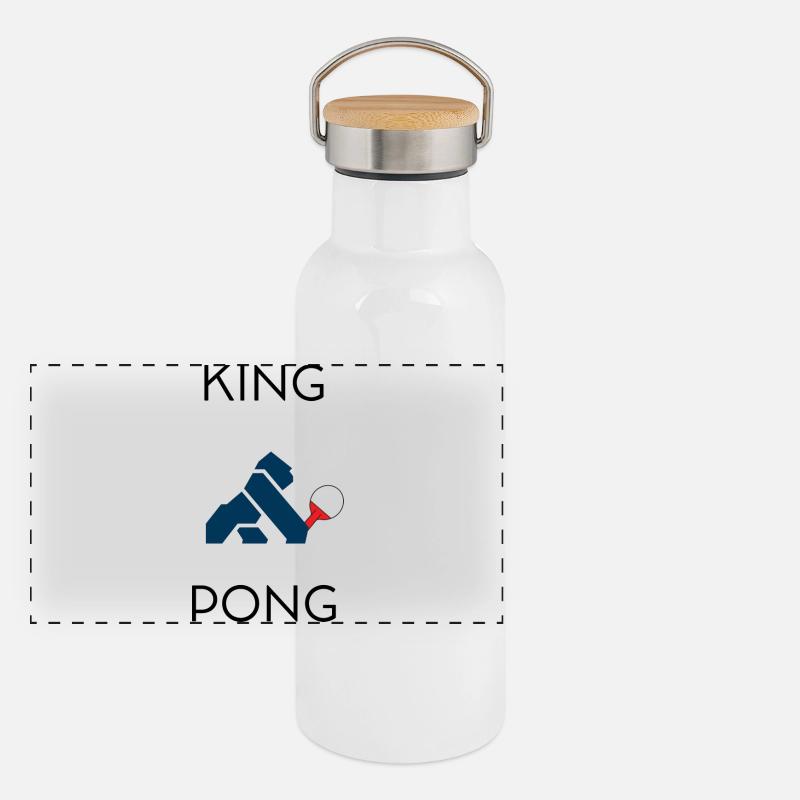 King pong Panoramic Thermal Bottle with Bamboo Lid