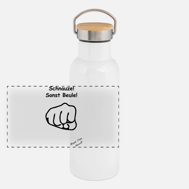 Snout otherwise bump Panoramic Thermal Bottle with Bamboo Lid