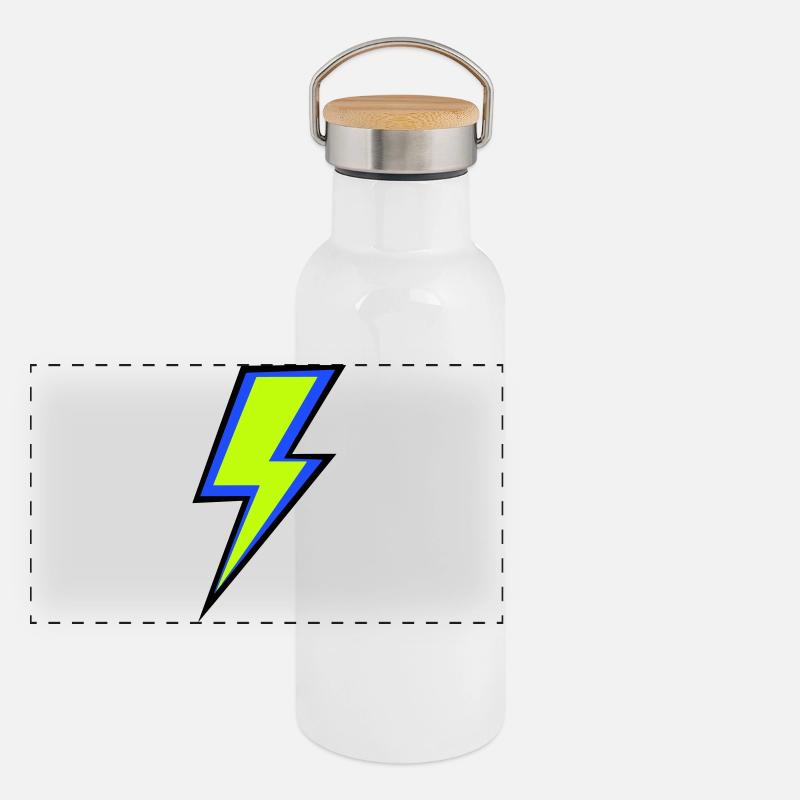 Panorama Thermosflasche mit Bambusdeckel