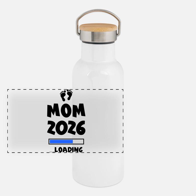 Maman 2026 Chargement Mama Gourde isotherme avec bouchon en bambou