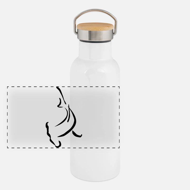 Hammerhead shape Panorama Thermosflasche mit Bambusdeckel