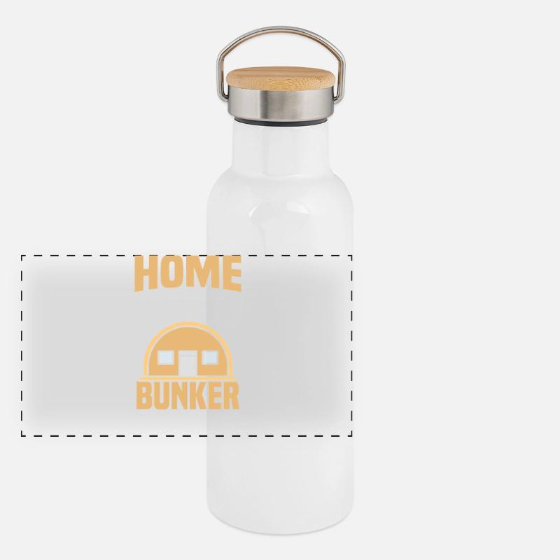 Indispensable à la survie avec l’équipement de préparation Gourde isotherme avec bouchon en bambou