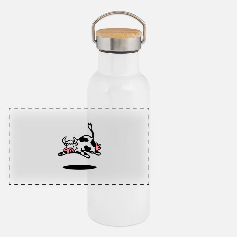 cow Panoramic Thermal Bottle with Bamboo Lid