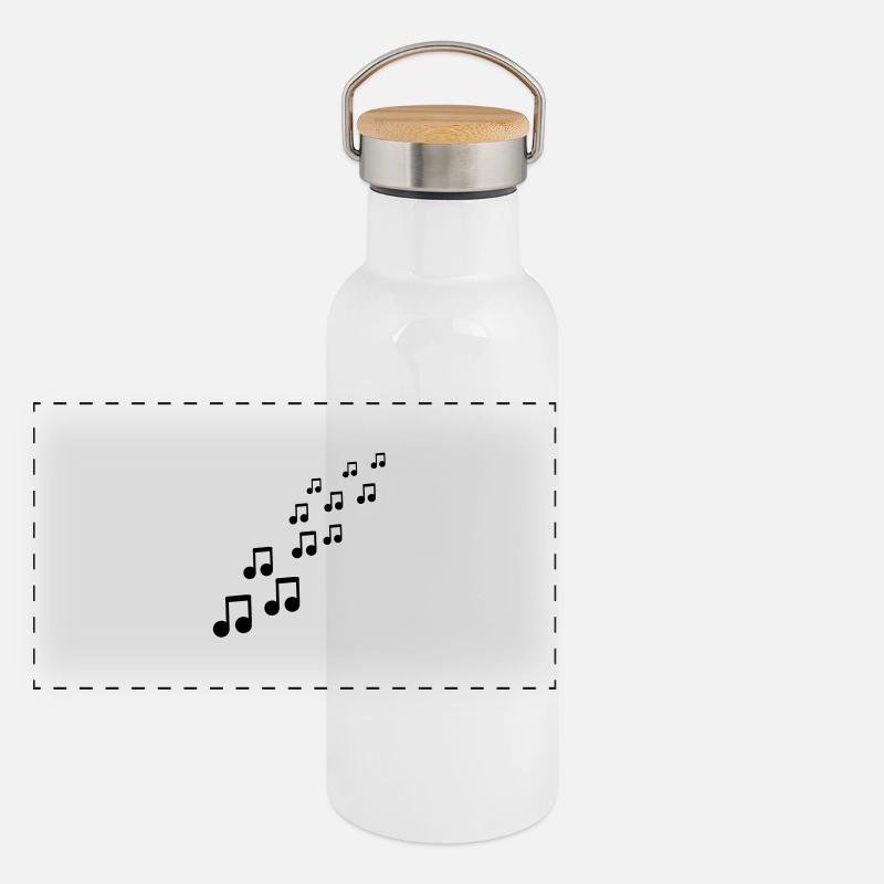 musique Gourde isotherme avec bouchon en bambou
