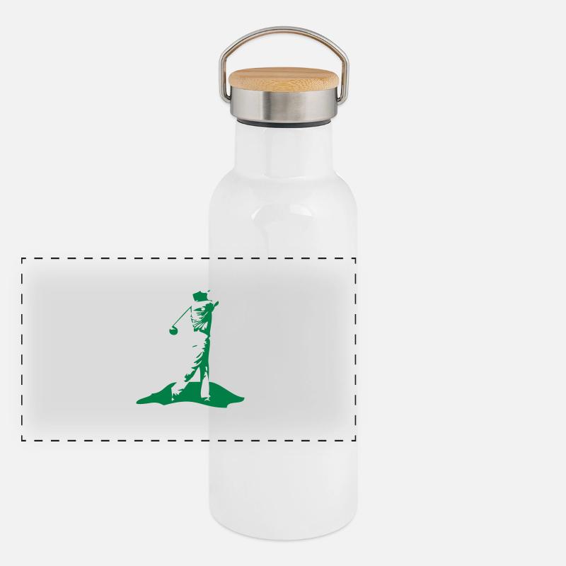 golfeur_1 Gourde isotherme avec bouchon en bambou