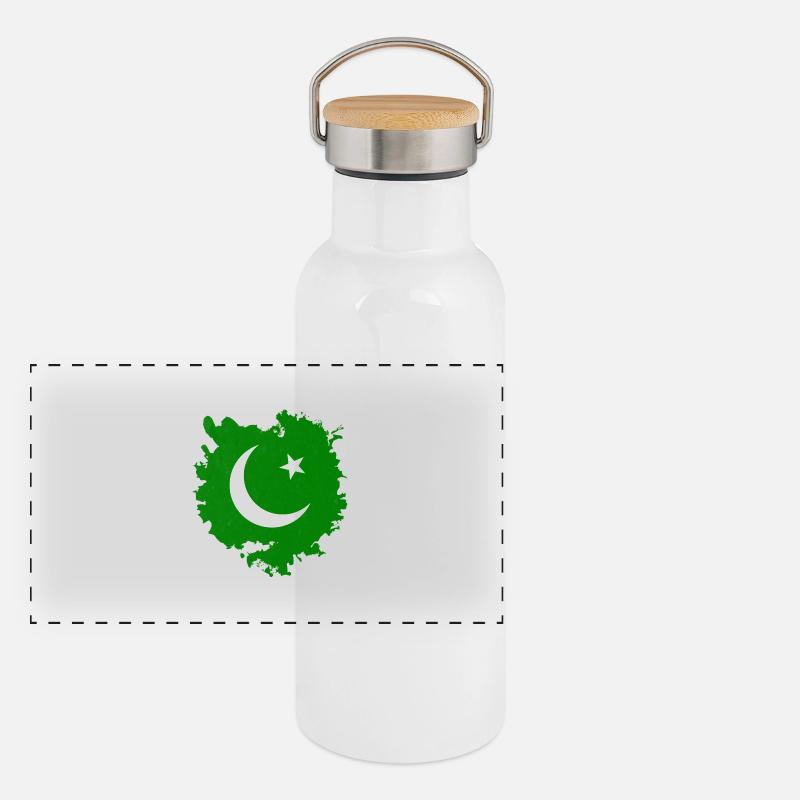 Pakistan Gourde isotherme avec bouchon en bambou