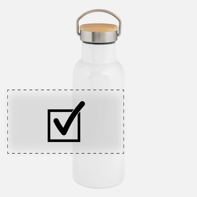 check_mark_f1 Panorama Thermosflasche mit Bambusdeckel