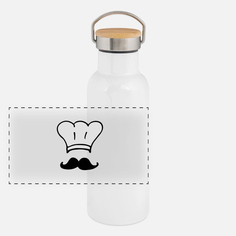 cook chef Panoramic Thermal Bottle with Bamboo Lid