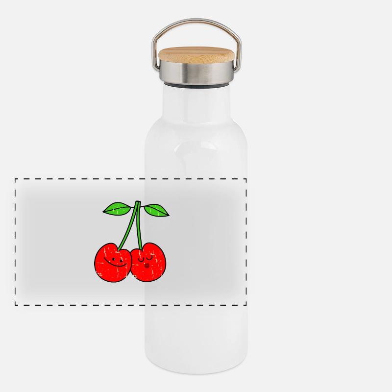 In love couple Panoramic Thermal Bottle with Bamboo Lid