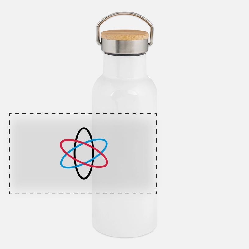 Panorama Thermosflasche mit Bambusdeckel