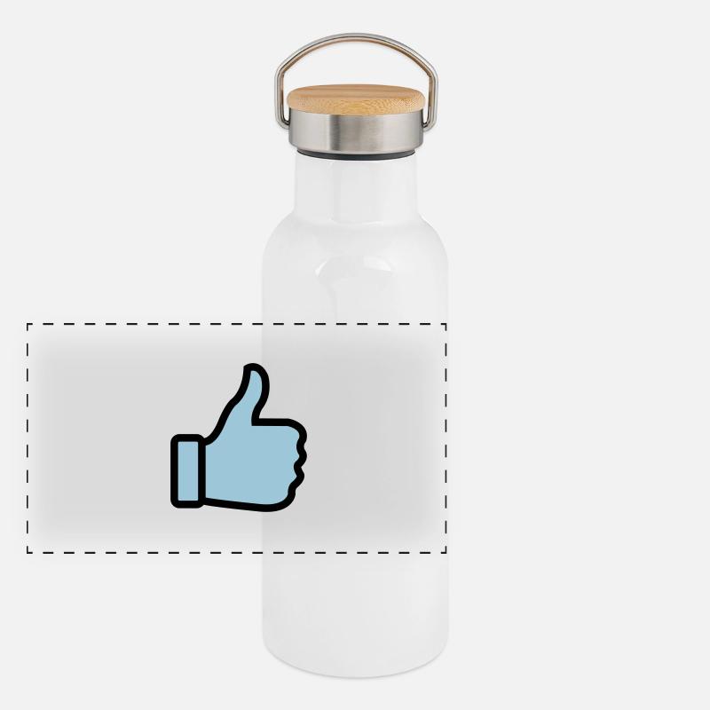 thumbs_up_02 Gourde isotherme avec bouchon en bambou