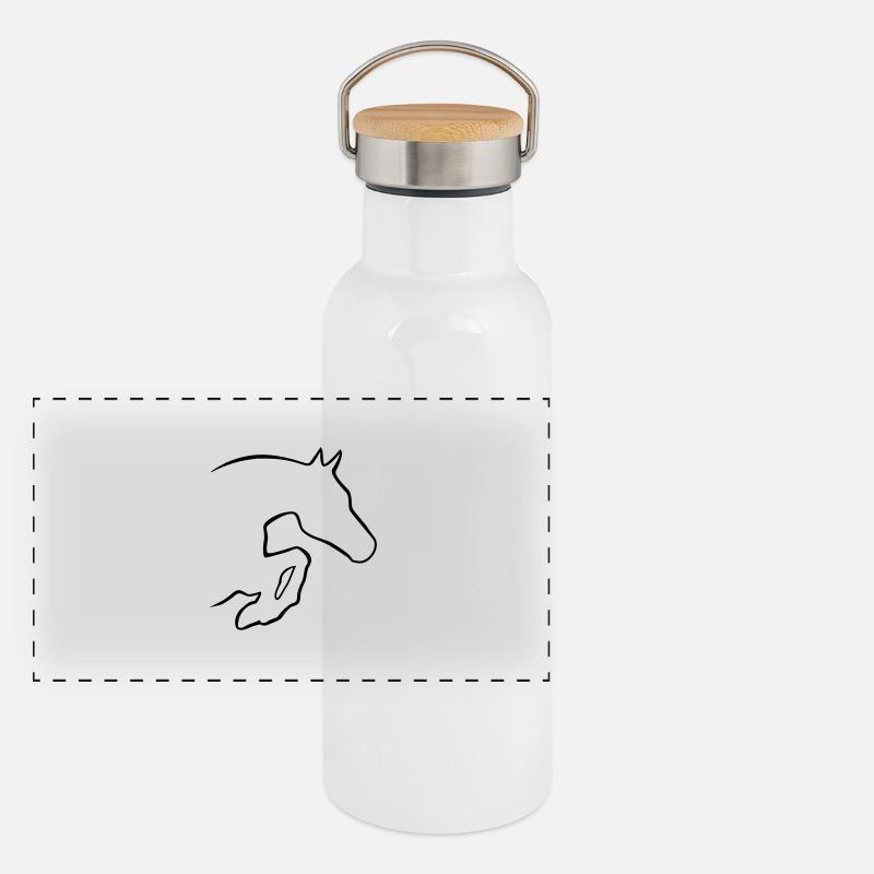 Sauteur Gourde isotherme avec bouchon en bambou