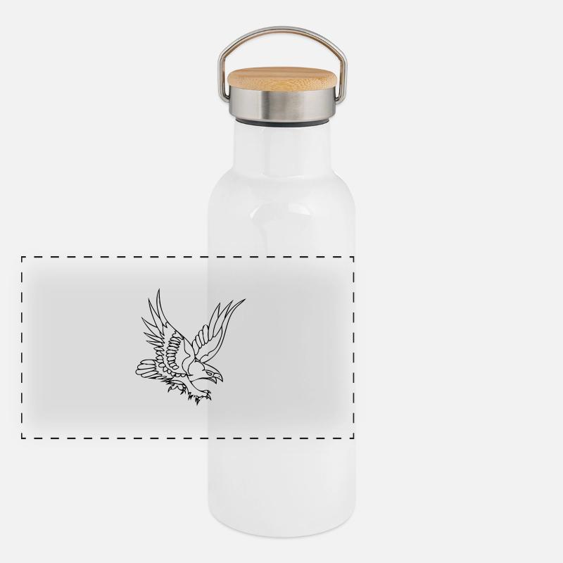 Adler Panorama Thermosflasche mit Bambusdeckel