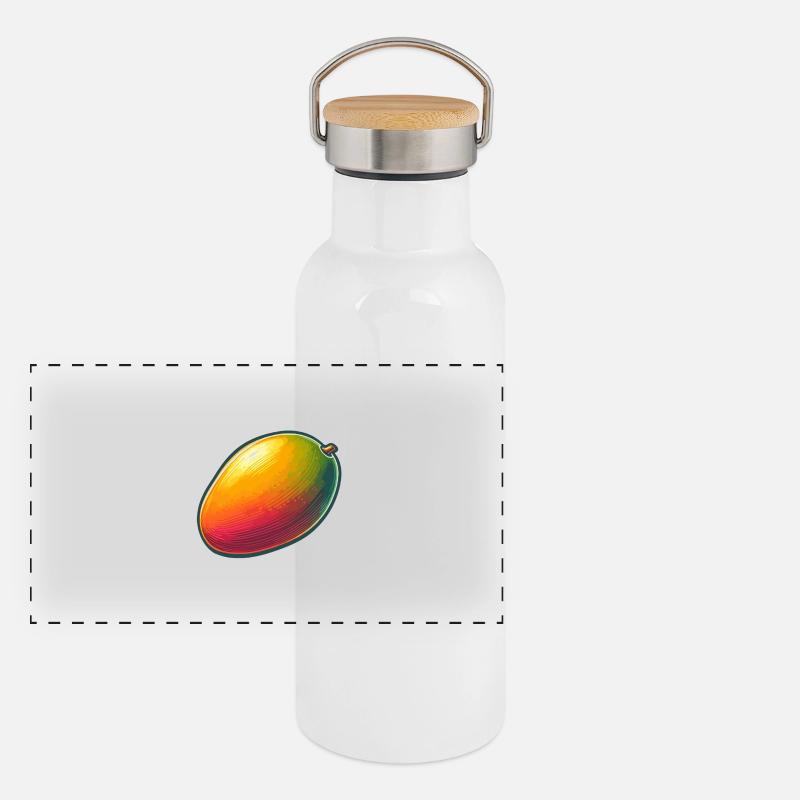 Mangue Gourde isotherme avec bouchon en bambou