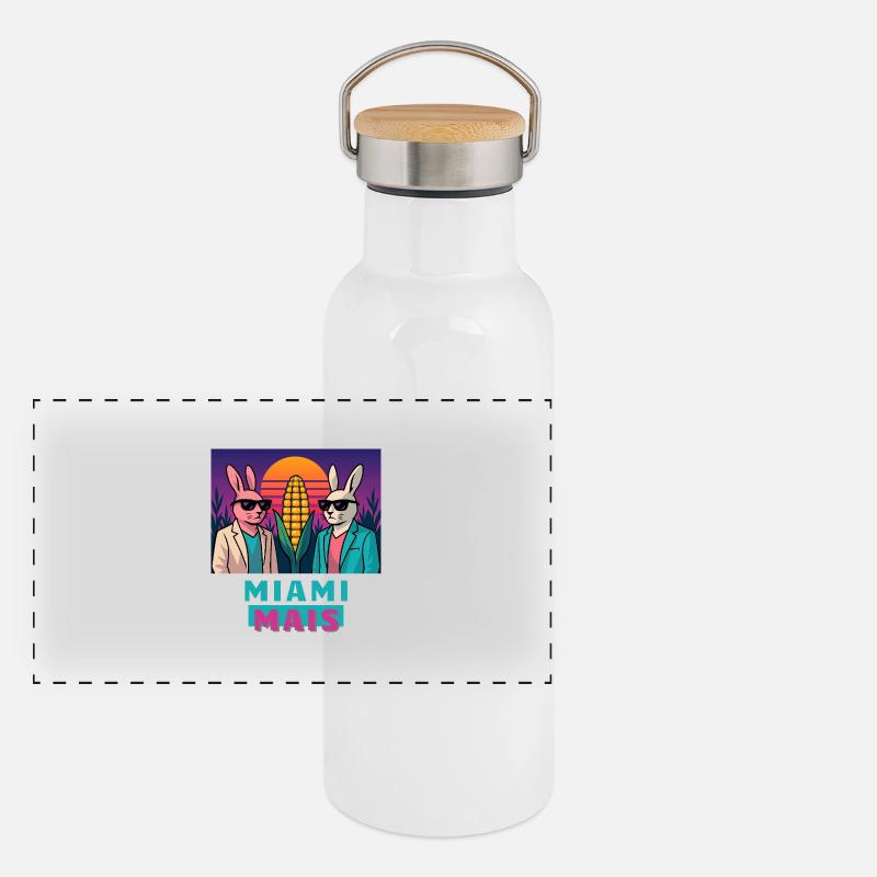 Miami Corn Panoramic Thermal Bottle with Bamboo Lid