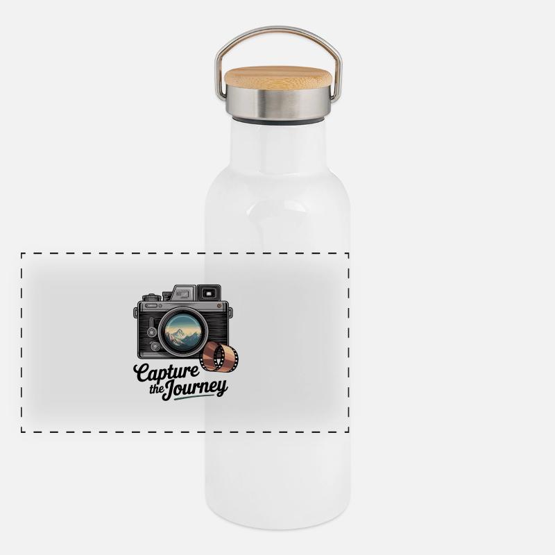 Capture the Journey Panoramic Thermal Bottle with Bamboo Lid
