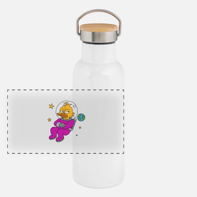 Boring Panoramic Thermal Bottle with Bamboo Lid