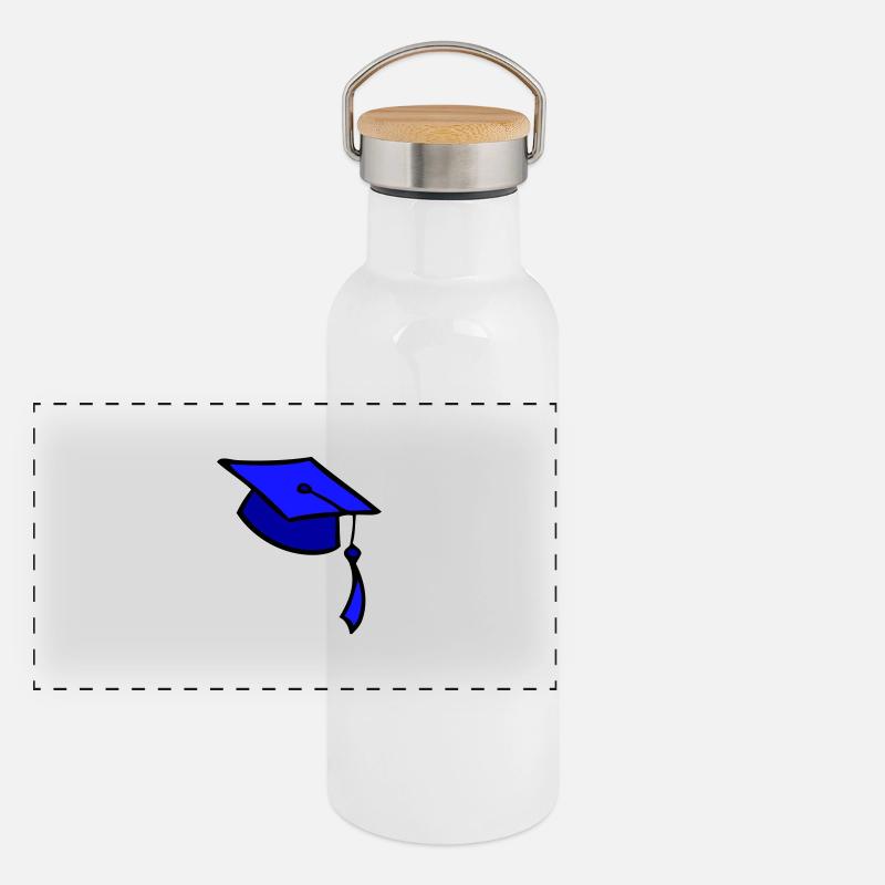 Diplom Panorama Thermosflasche mit Bambusdeckel