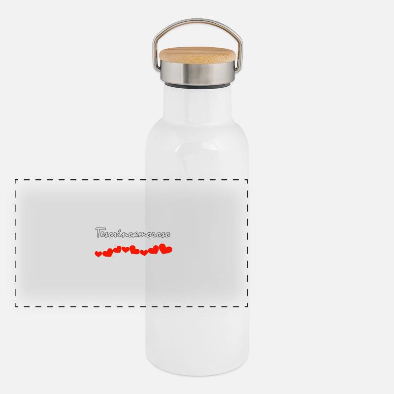 TEMPÉRAMENT D’AMOUR Gourde isotherme avec bouchon en bambou