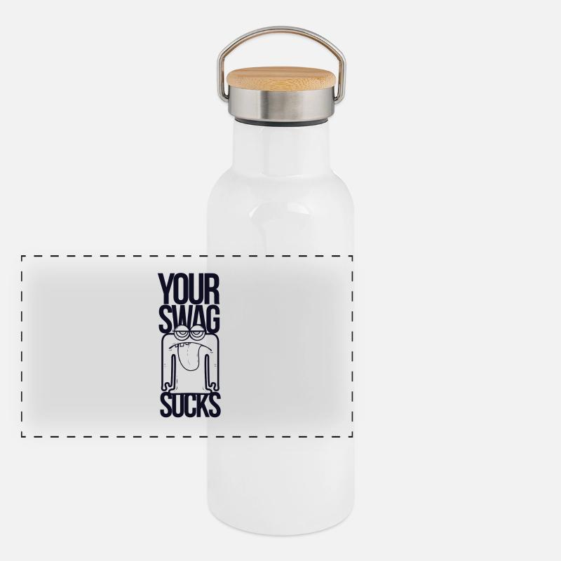 Din Swag Sucks Termoflaske med bambuslåg