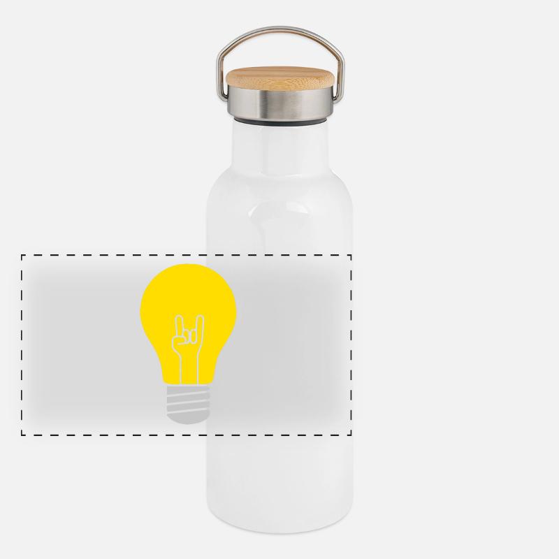 Rock électrifie Gourde isotherme avec bouchon en bambou