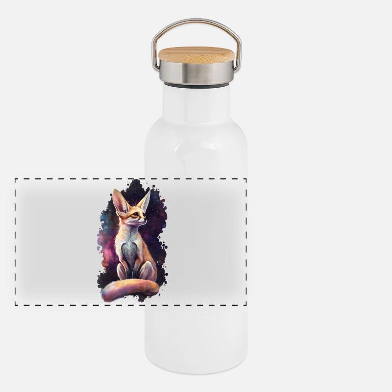 Fennek Fuchs with Galaxy Panoramic Thermal Bottle with Bamboo Lid