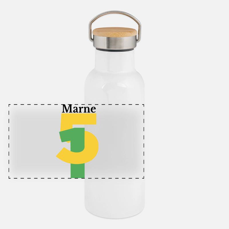 Marl Panoramic Thermal Bottle with Bamboo Lid