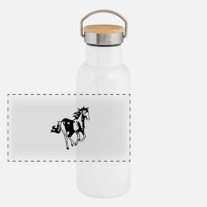 horse Gourde isotherme avec bouchon en bambou