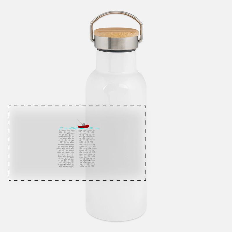 fisherman Panoramic Thermal Bottle with Bamboo Lid