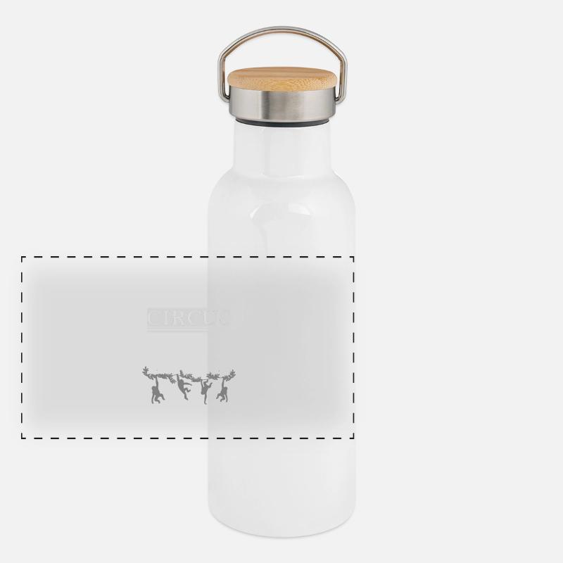 Not my circus not my monkeys Panoramic Thermal Bottle with Bamboo Lid