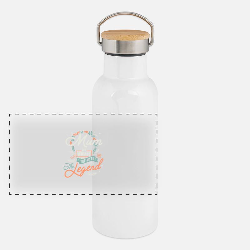 Mum Panoramic Thermal Bottle with Bamboo Lid